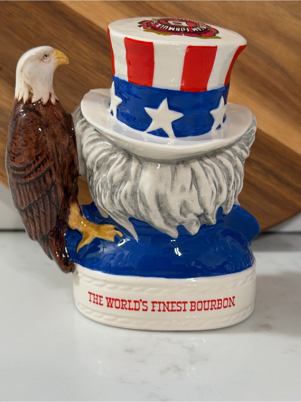 Vintage Royal Doulton Jim Beam Uncle Sam w/Eagle Decanter 1st Of The Series - Picture 8 of 10